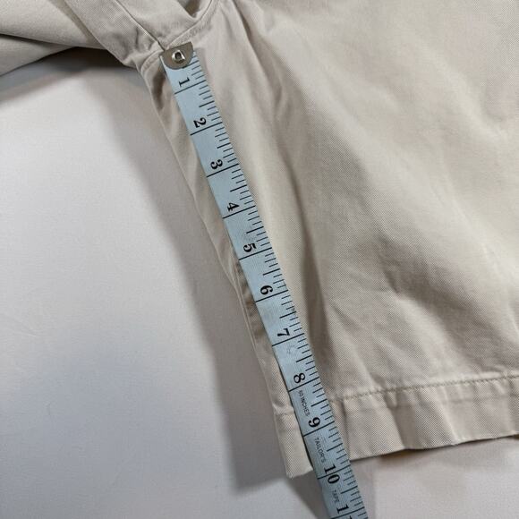 Abercrombie Vintage Logo Chino 10” Inseam Shorts Size 30 Solid Beige Mns 30 - Picture 11 of 15